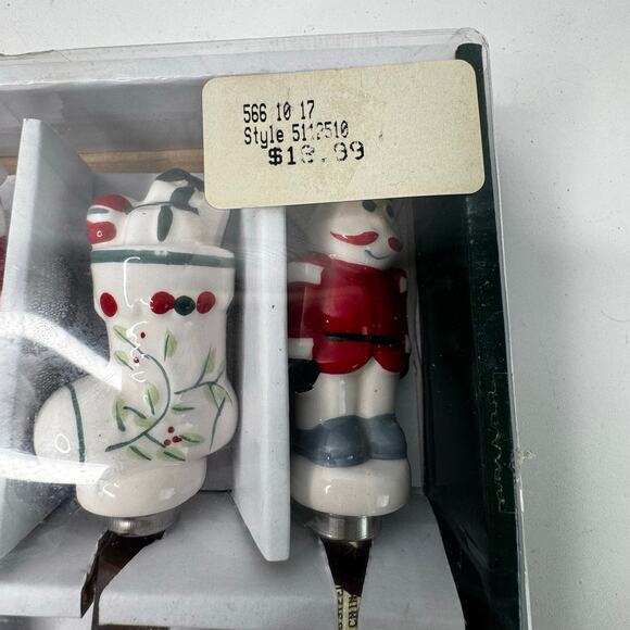 Pfaltzgraff Winterberry Set of 4 Christmas Spreaders Ceramic  NEW - Picture 3 of 5